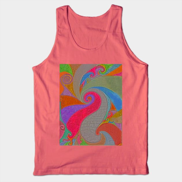 Bright Whorl Tank Top by Barschall
